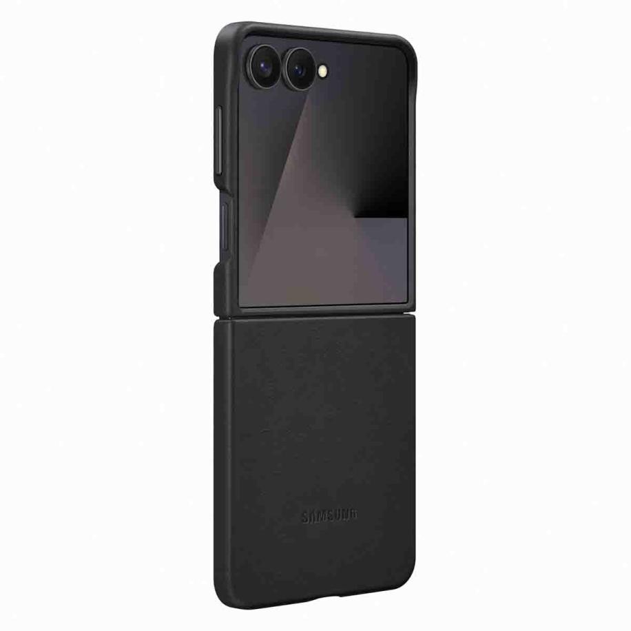 Originele KindSuit Vegan Leather Case voor de Samsung Galaxy Z Flip 7 - Black Zwart
