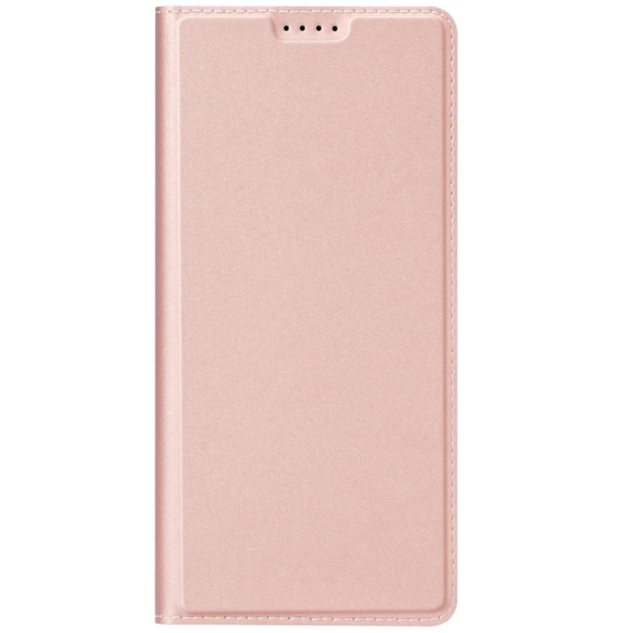 Dux Ducis Slim Softcase Bookcase voor de Samsung Galaxy A55 - Rosé Goud Rose goud