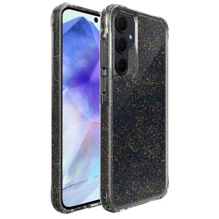 imoshion Clear Glitter Backcover voor de Samsung Galaxy A55 - Goud
