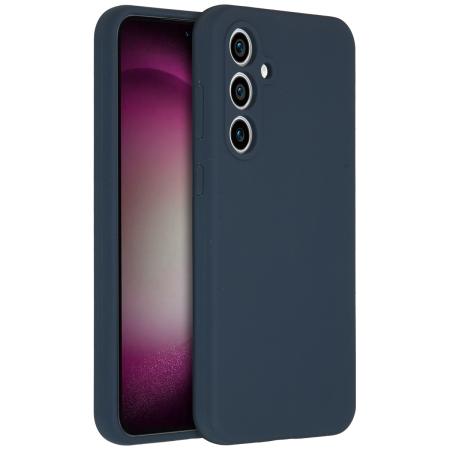 Accezz Liquid Silicone Backcover voor de Samsung Galaxy S23 FE - Donkerblauw