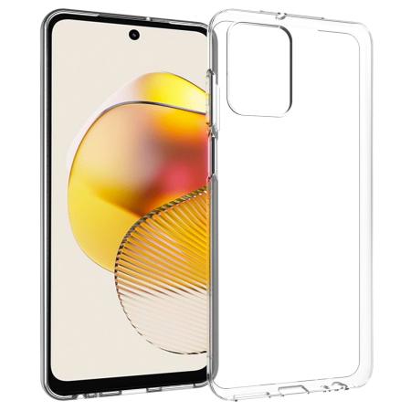 Accezz Clear Backcover voor de Motorola Moto G73 - Transparant