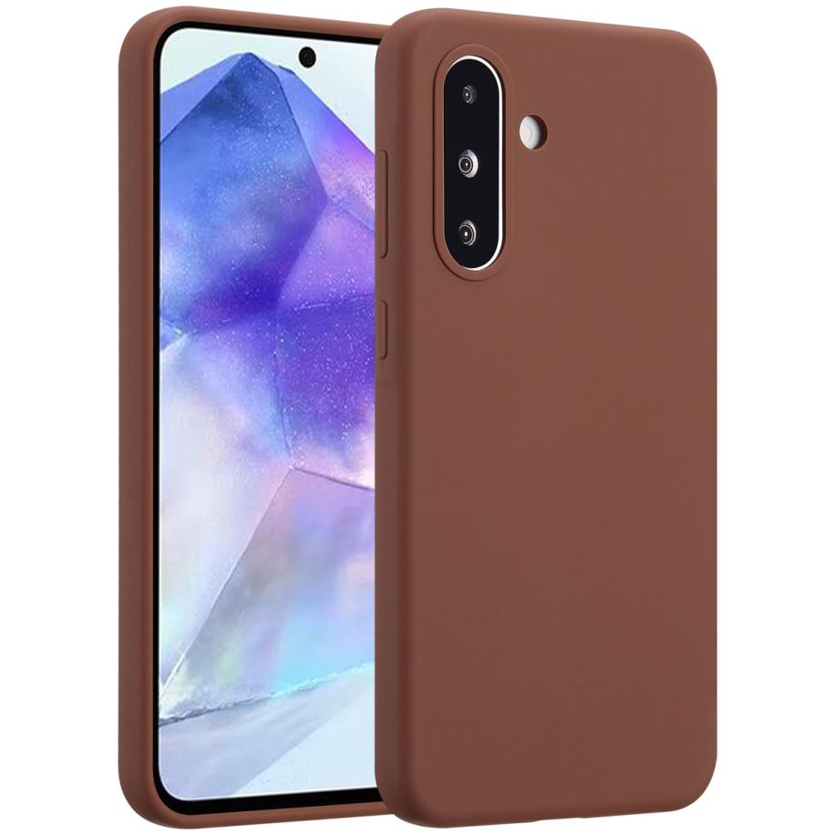 Accezz Liquid Silicone Backcover voor de Samsung Galaxy A36 / A56 - New Tea Brown Bruin