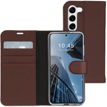 Accezz Wallet Softcase Bookcase voor de Samsung Galaxy S23 Plus - Bruin
