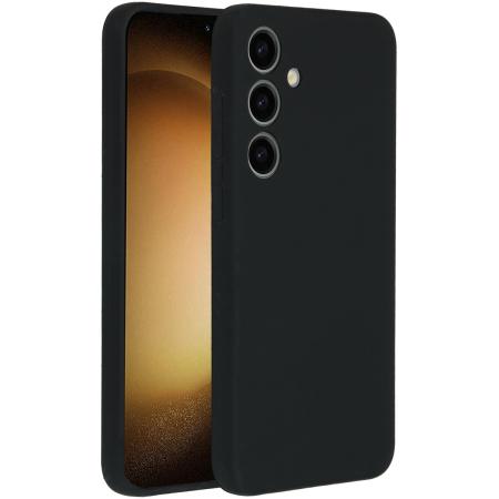 Accezz Liquid Silicone Backcover voor de Samsung Galaxy S24 Plus - Zwart