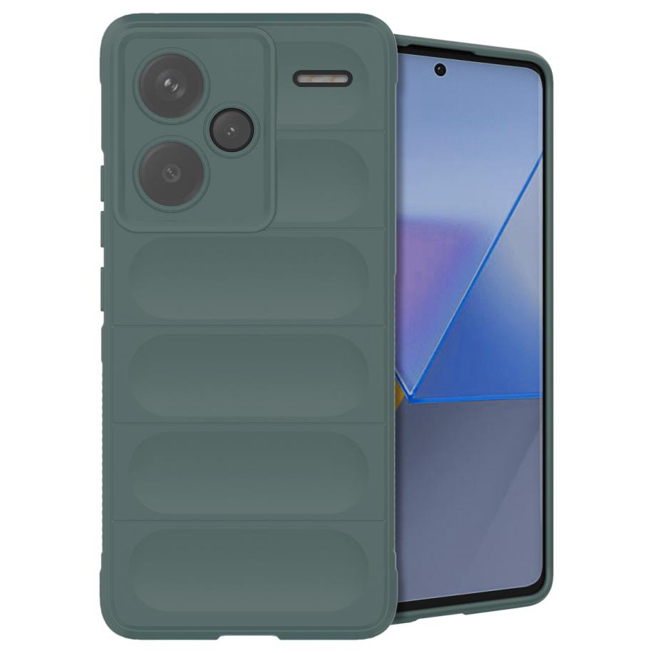 imoshion EasyGrip Backcover voor de Xiaomi Redmi Note 13 Pro Plus (5G) - Donkergroen Groen