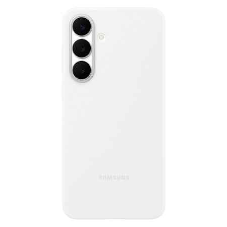 Originele Silicone Backcover voor de Samsung Galaxy S25 FE - Wit