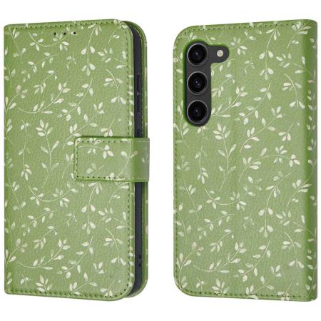 imoshion Design Bookcase voor de Samsung Galaxy S23 - Green Flowers