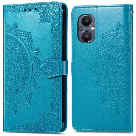 imoshion Mandala Bookcase voor de Oppo Reno8 Lite - Turquoise