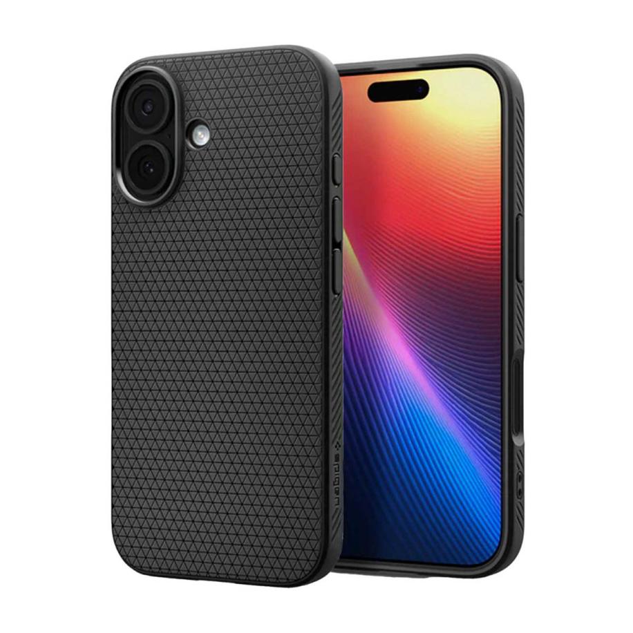 Spigen Liquid Air™ Backcover voor de Apple iPhone 17 - Matte Black Zwart