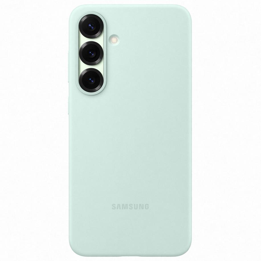 Originele Silicone Backcover voor de Samsung Galaxy S25 Plus - Mint Groen