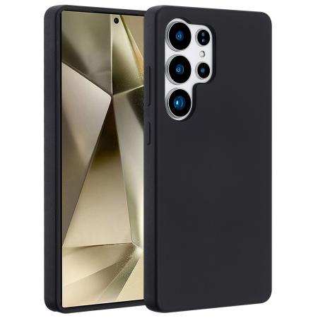 Accezz Liquid Silicone Backcover met MagSafe voor de Samsung Galaxy S25 Ultra - Zwart