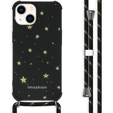 imoshion Design hoesje met koord voor de Apple iPhone 14 - Stars Gold