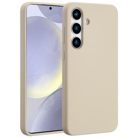 Accezz Liquid Silicone Backcover met MagSafe voor de Samsung Galaxy S25 Plus - Stone