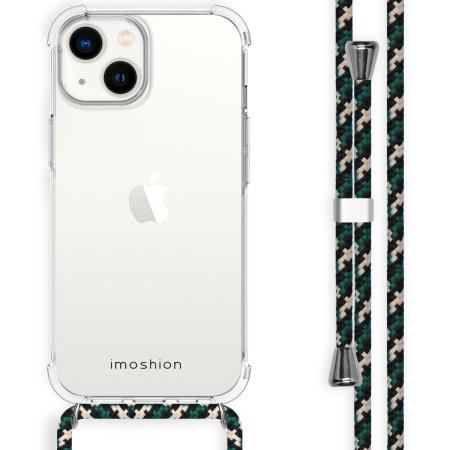 imoshion Backcover met koord voor de iPhone 14 - Green Multi Color