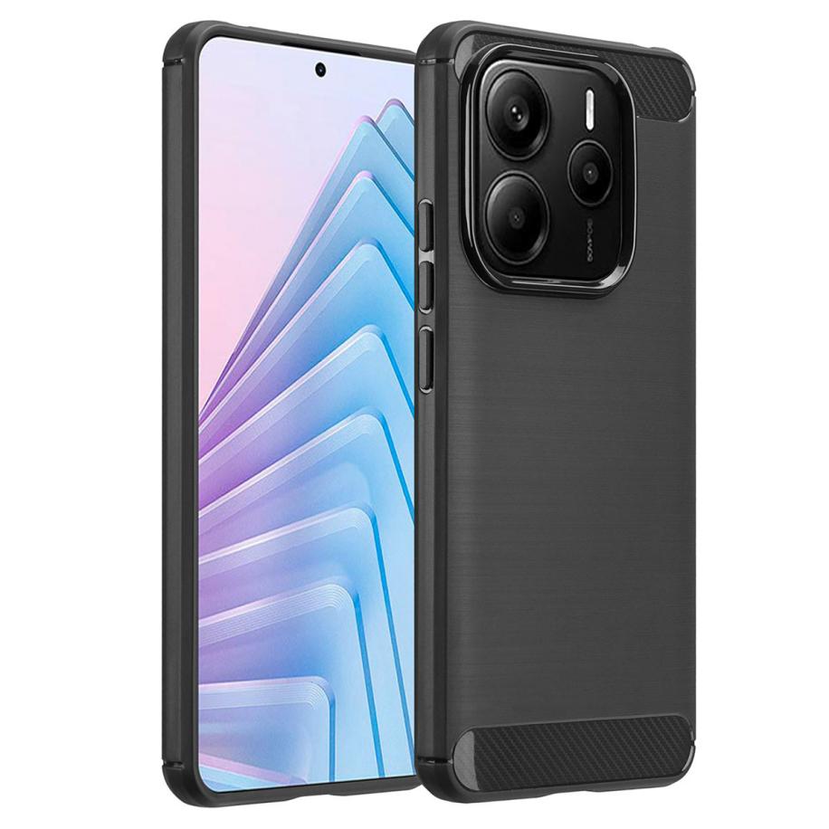 imoshion Brushed Backcover voor de Xiaomi Redmi Note 14 (5G) - Zwart Zwart
