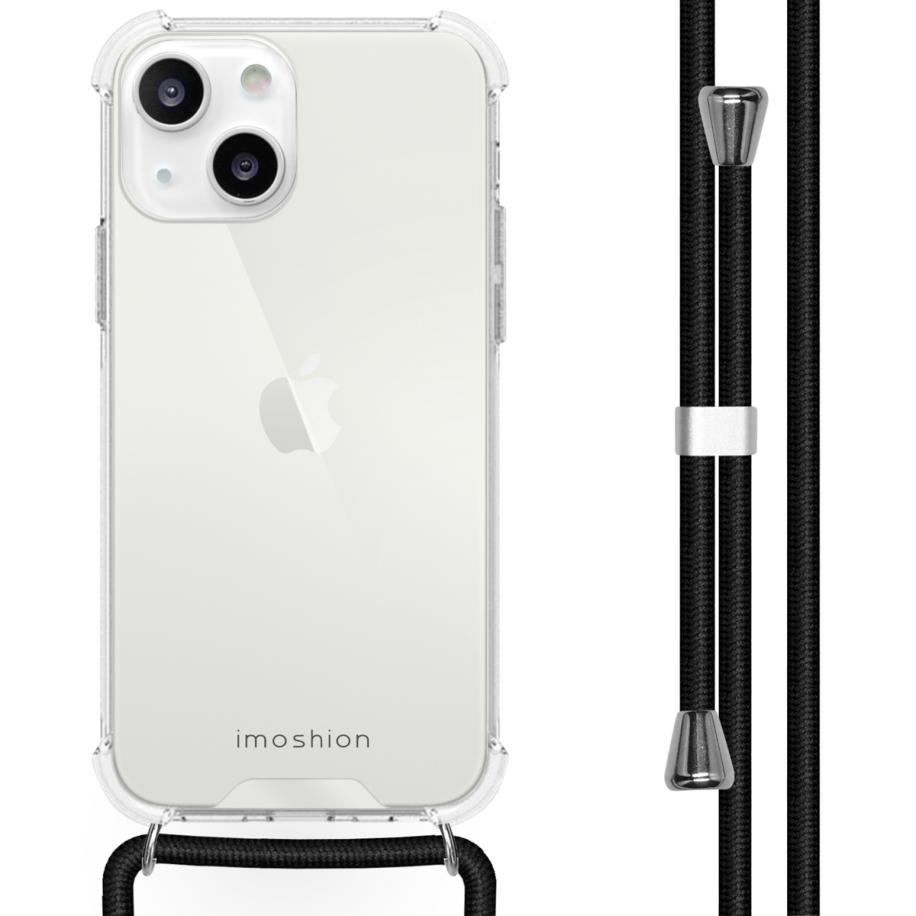 imoshion Backcover met koord voor de Apple iPhone 13 - Zwart Transparant