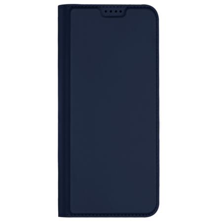 Dux Ducis Slim Softcase Bookcase voor de Oppo Reno 12 - Donkerblauw