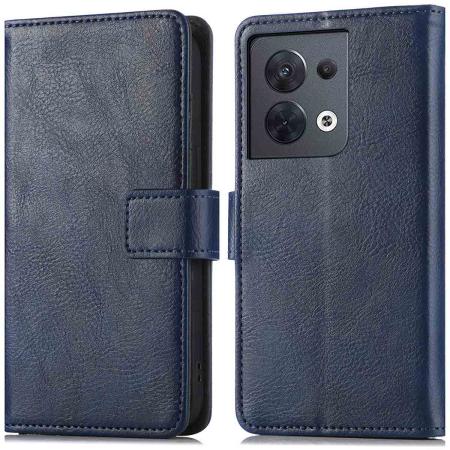 imoshion Luxe Bookcase voor de Oppo Reno 8 5G - Donkerblauw