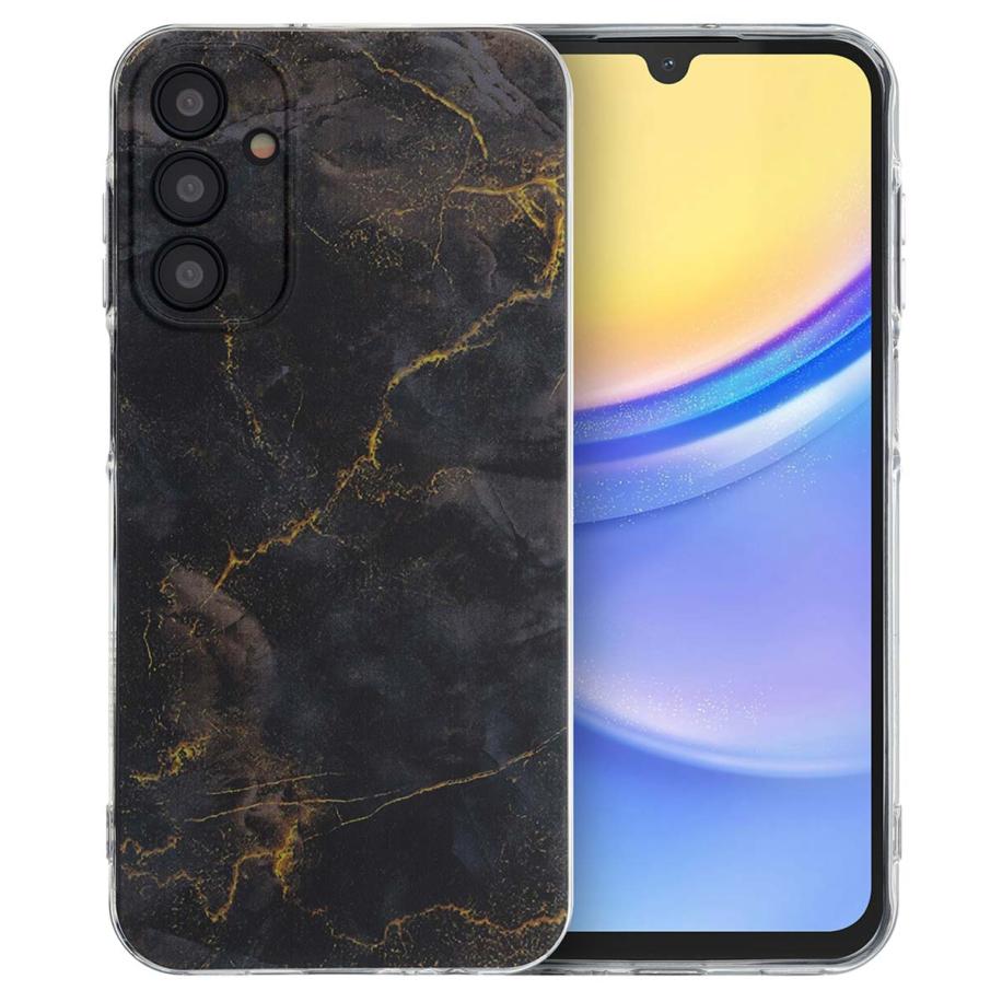 imoshion Design hoesje voor de Samsung Galaxy A15 (5G/4G) - Black Marble Zwart