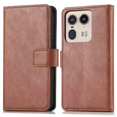 imoshion Luxe Bookcase voor de Motorola Edge 50 Ultra - Bruin