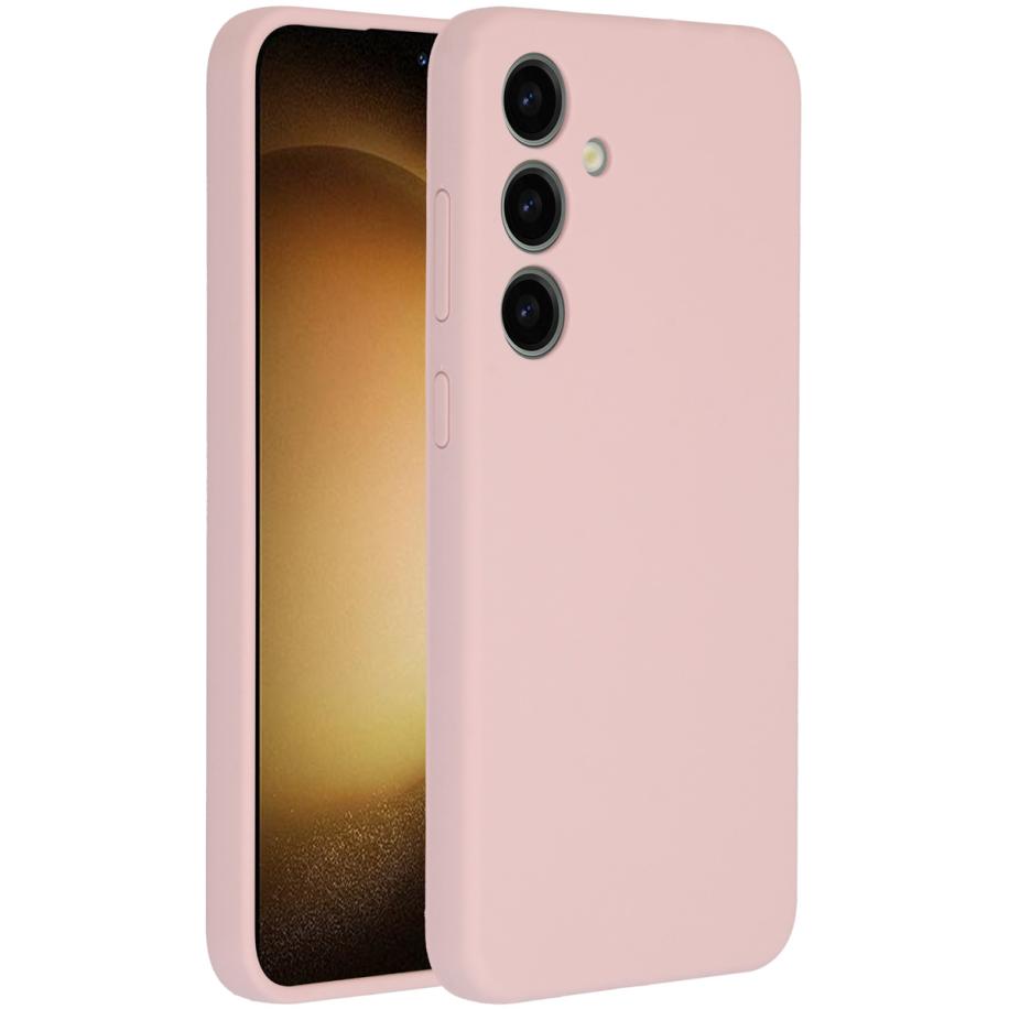 Accezz Liquid Silicone Backcover voor de Samsung Galaxy S24 Plus - Roze Roze