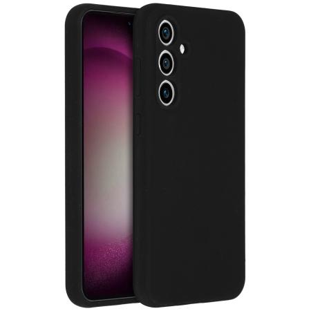 Accezz Liquid Silicone Backcover voor de Samsung Galaxy S23 FE - Zwart