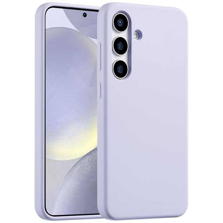 Accezz Liquid Silicone Backcover voor de Samsung Galaxy S25 Plus - Paars Paars