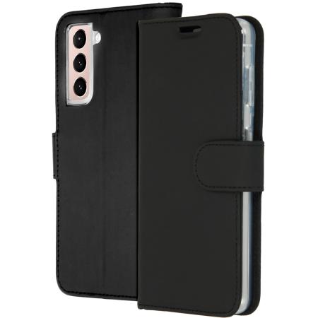 Accezz Wallet Softcase Bookcase voor de Samsung Galaxy S21 Plus - Zwart