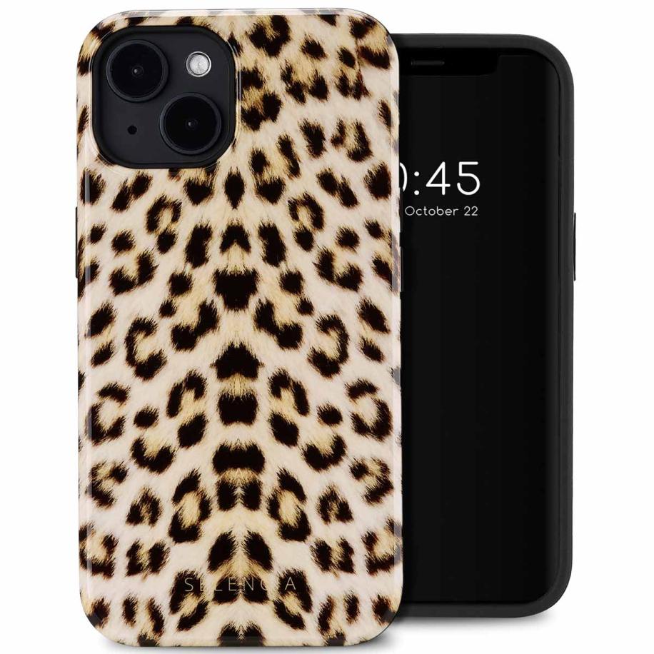 Selencia Vivid Backcover met MagSafe voor de Apple iPhone 14 - Wild Leo Multicolor