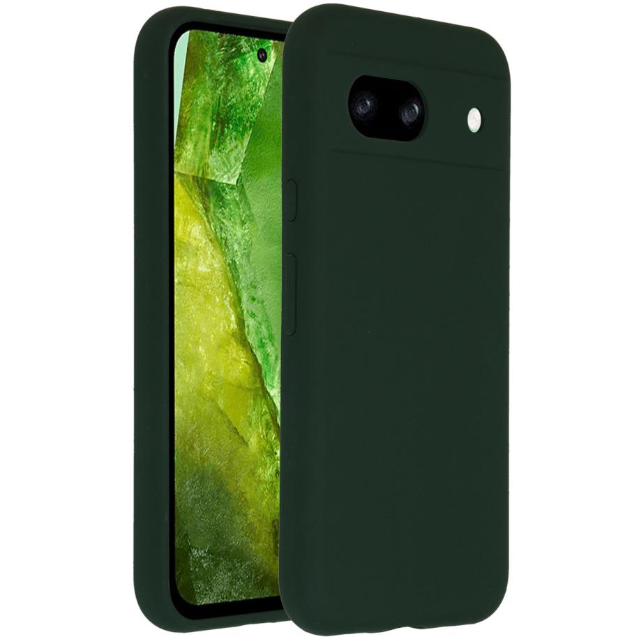 Accezz Liquid Silicone Backcover voor de Google Pixel 8a - Forest Green Groen