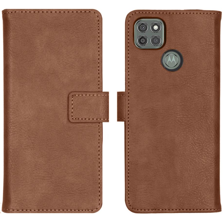 imoshion Luxe Bookcase voor de Motorola Moto G9 Power - Bruin Bruin