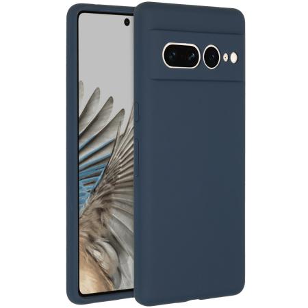 Accezz Liquid Silicone Backcover voor de Google Pixel 7 Pro - Donkerblauw