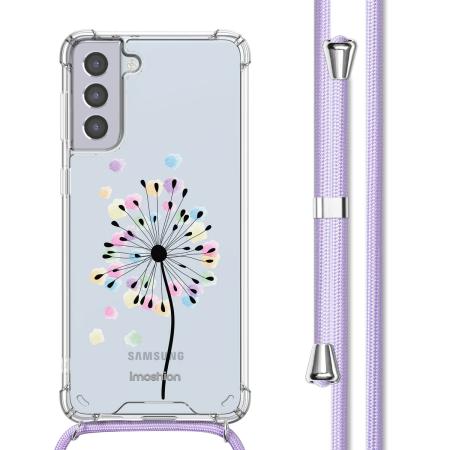 imoshion Design hoesje met koord voor de Samsung Galaxy S21 Plus - Sandstone Dandelion