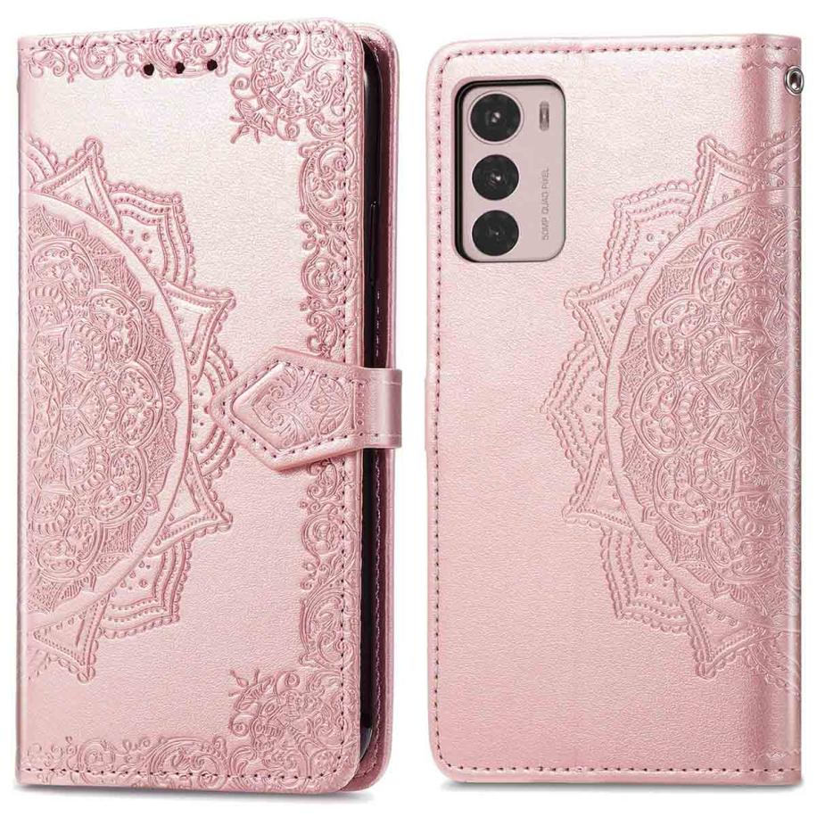 imoshion Mandala Bookcase voor de Motorola Moto G42 - Rosé Goud Rose goud