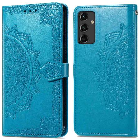 imoshion Mandala Bookcase voor de Samsung Galaxy A14 (5G/4G) - Turquoise