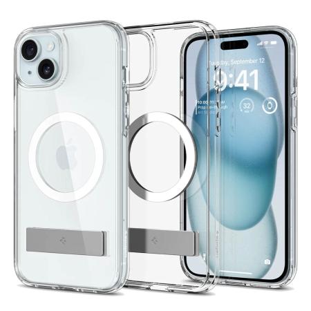 Spigen Ultra Hybrid S MagSafe voor de Apple iPhone 15 - Transparant
