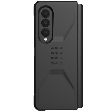 UAG Civilian Backcover voor de Samsung Galaxy Z Fold3 - Zwart