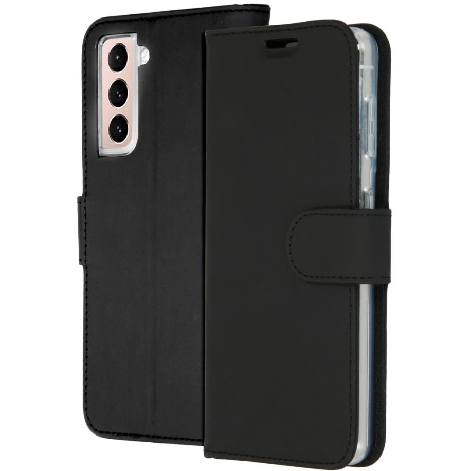 Accezz Wallet Softcase Bookcase voor de Samsung Galaxy S21 Plus - Zwart Zwart