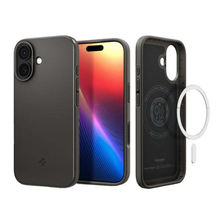 Spigen Thin Fit Backcover MagSafe voor de Apple iPhone 17 - Gunmetal