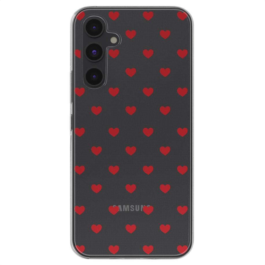 imoshion Design hoesje voor de Samsung Galaxy A54 (5G) - Red Hearts Multicolor