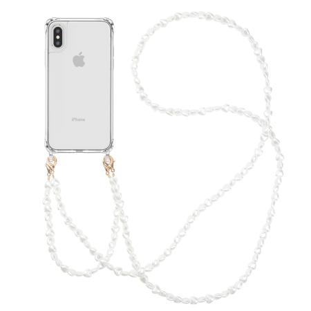 imoshion Backcover met koord + armband voor de Apple iPhone X / Xs - Parels Hartjes