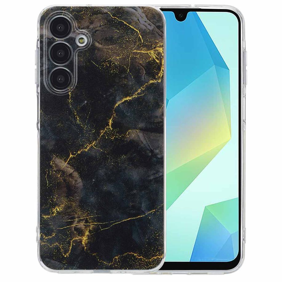imoshion Design hoesje voor de Samsung Galaxy A16 - Black Marble Multicolor