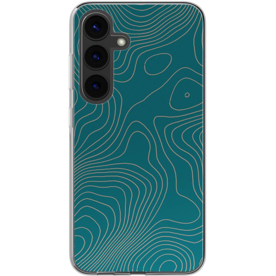 imoshion Design hoesje voor de Samsung Galaxy S24 - Topo Turquoise Multicolor