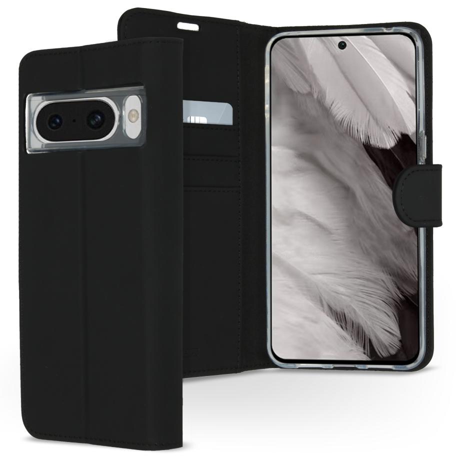 Accezz Wallet Softcase Bookcase voor de Google Pixel 8 Pro - Zwart Zwart