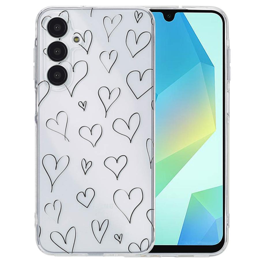 imoshion Design hoesje voor de Samsung Galaxy A16 - Hearts Multicolor