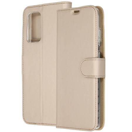 Accezz Wallet Softcase Bookcase voor de Samsung Galaxy A72 - Goud