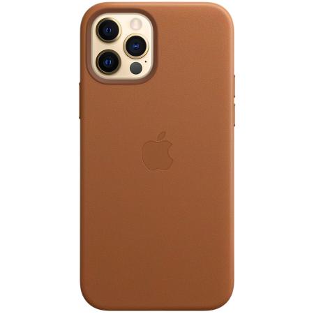 Leather Backcover MagSafe voor de Apple iPhone 12 (Pro) - Saddle Brown