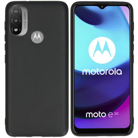imoshion Color Backcover voor de Motorola Moto E20 - Zwart