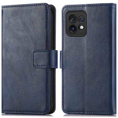 imoshion Luxe Bookcase voor de Motorola Edge 40 Pro - Donkerblauw