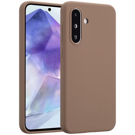 Accezz Liquid Silicone Backcover voor de Samsung Galaxy A36 / A56 - Lichtbruin